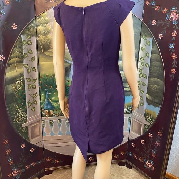 Purple Sheath Dress Size 6 - Picture 2 of 7